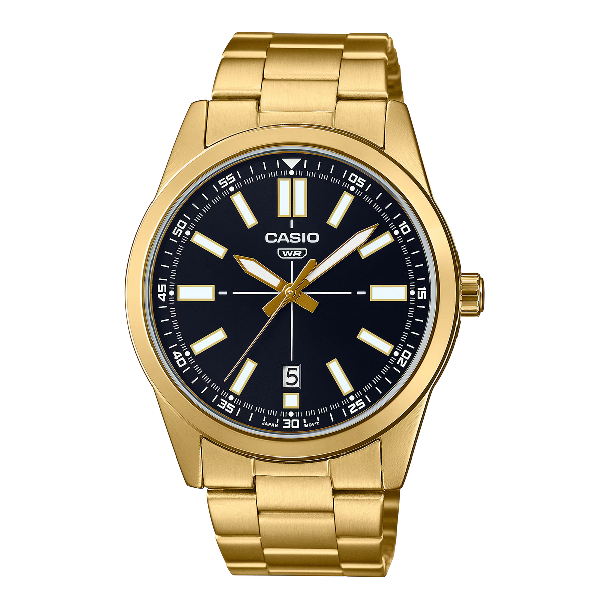 Casio Enticer Analog Black Dial Men's Watch | MTP-VD02G-1EUDF