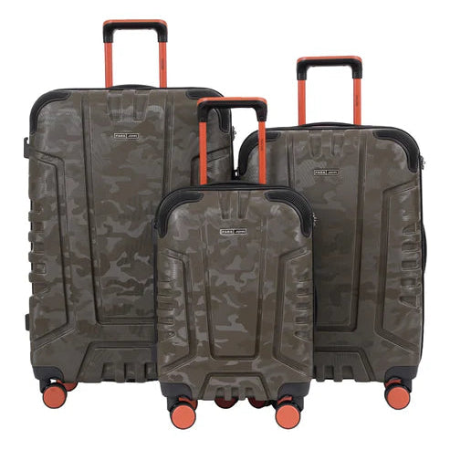 ParaJohn Embertrail ABS Hardside Trolley Set of 3 | 20" 24" 28" | Camouflage | Lightweight Travel Suitcase