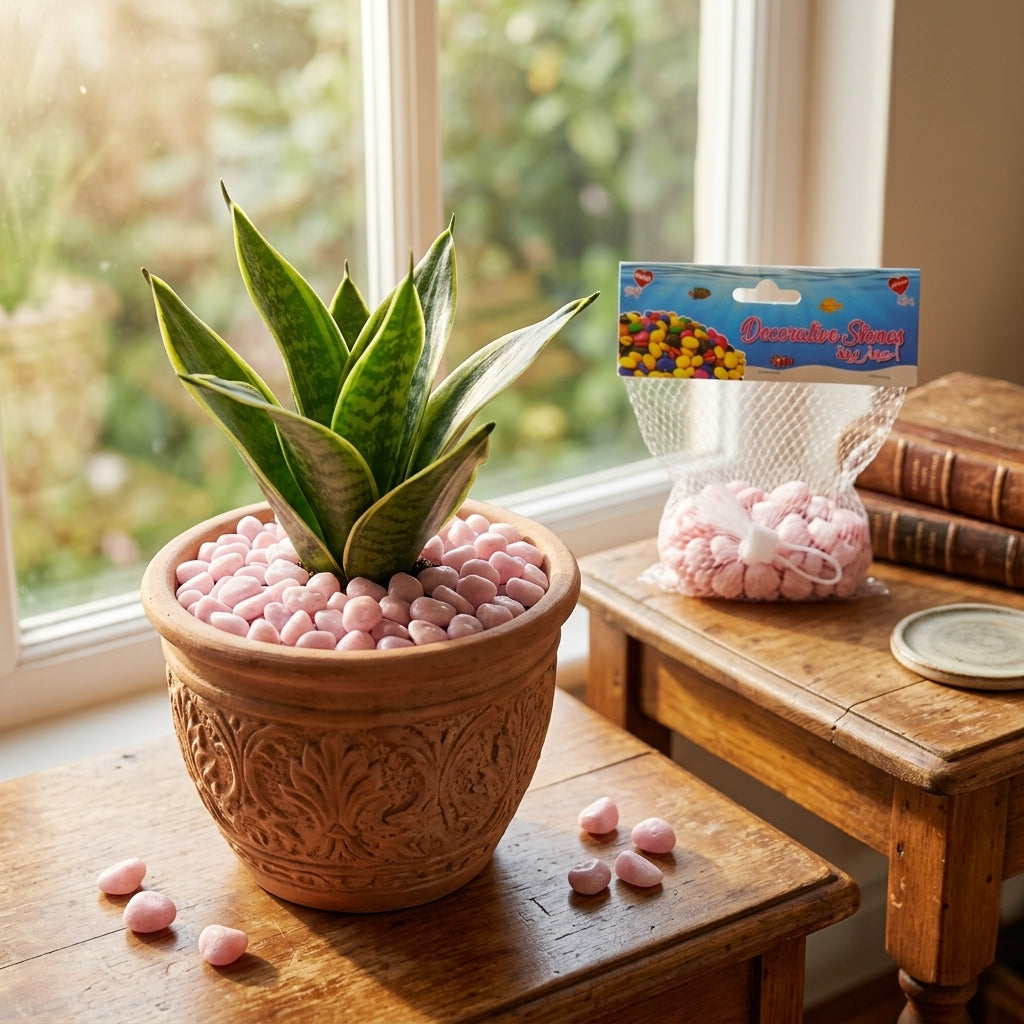 Habibi Decorative Stones Light Pink – 100 Gram Pack, Approx. 1 cm Each