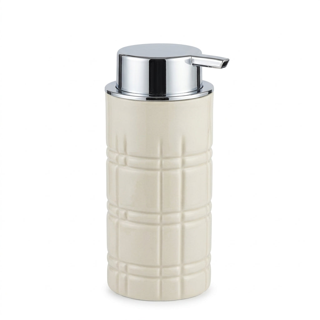 Plastic Soap Dispenser Beige, 400 ml
