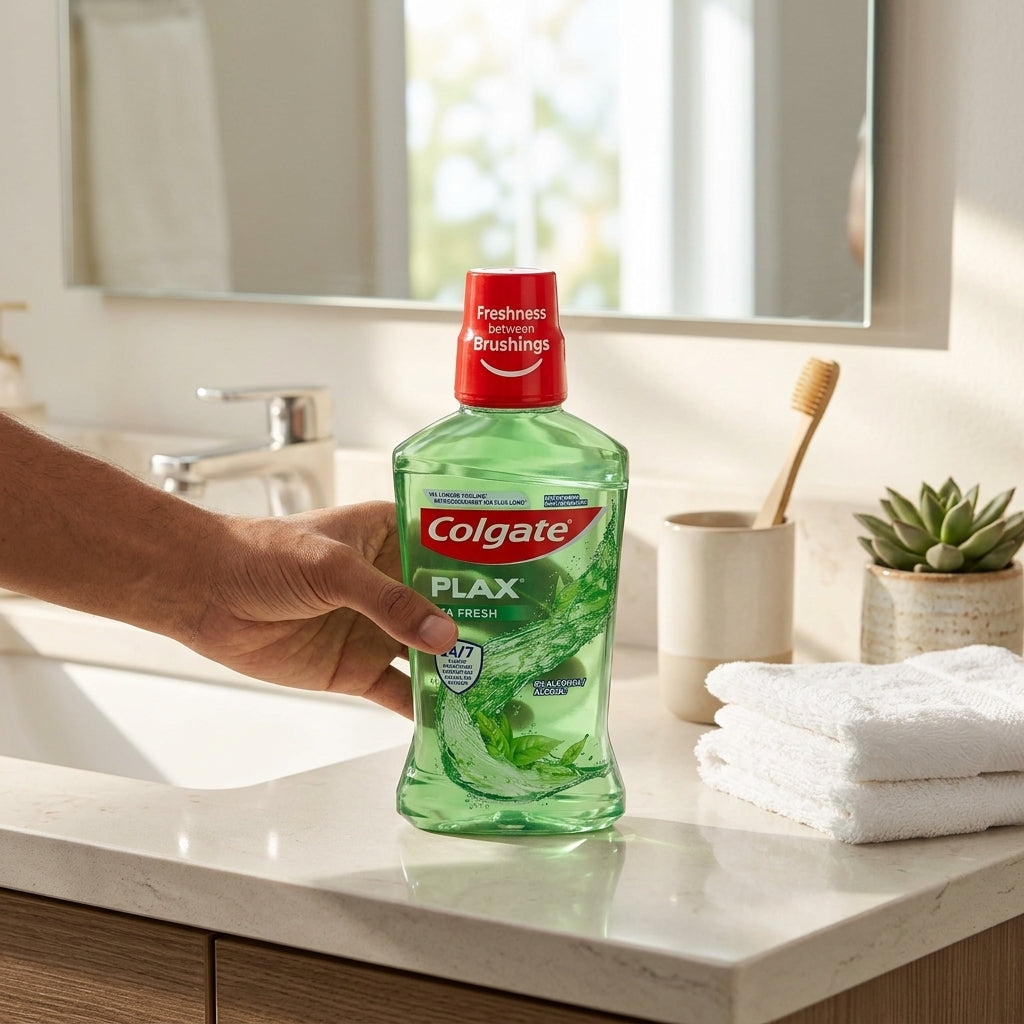 Colgate Plax Tea Fresh Mouthwash – Alcohol Free, 250ML