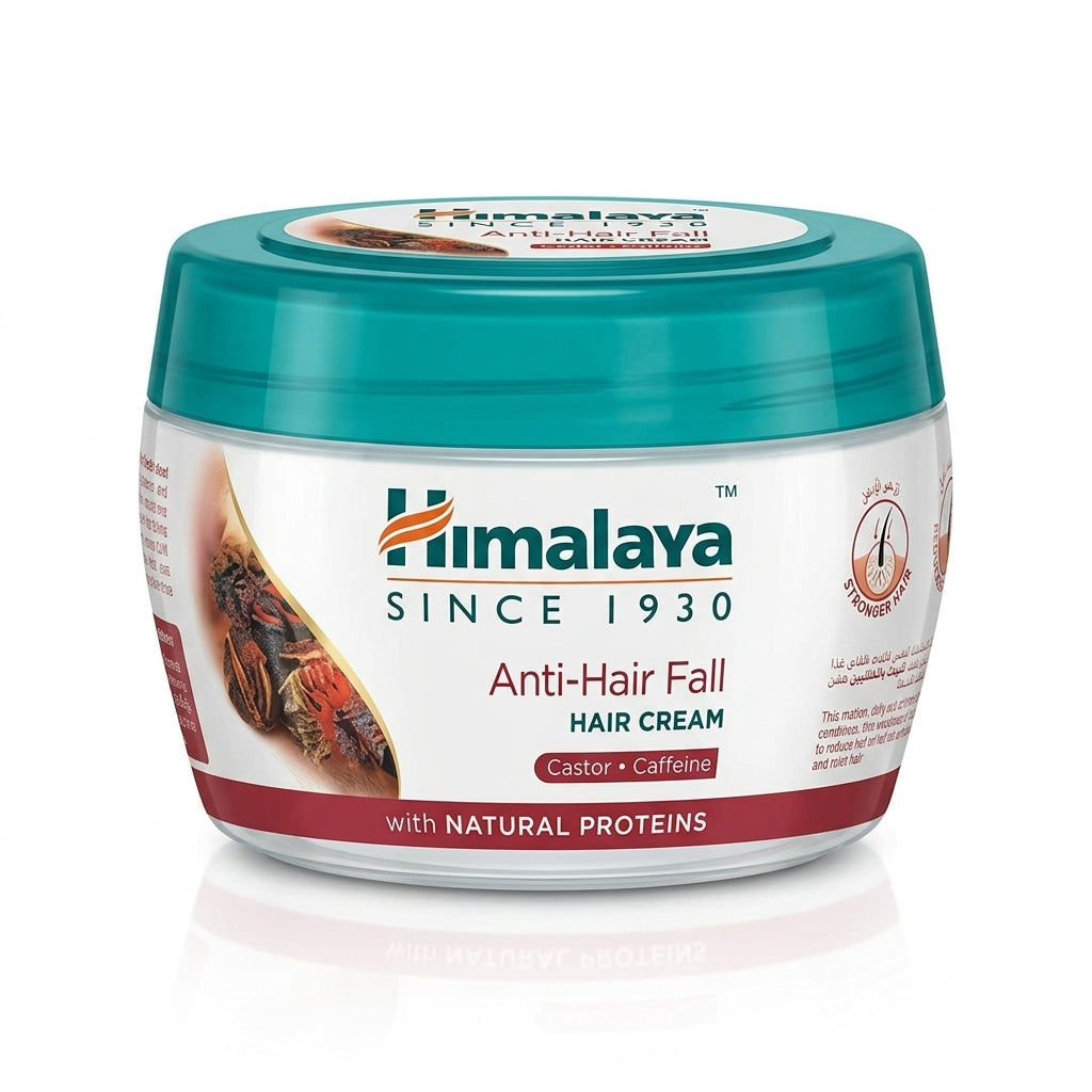 Himalaya Anti-Hair Fall Hair Cream with Castor & Caffeine, 140 ml × 2