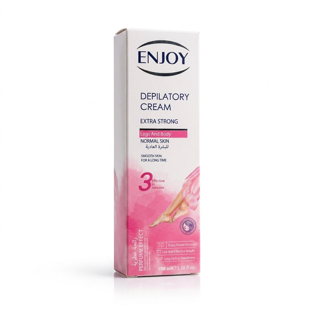 Enjoy Extra Strong Depilatory Cream for Legs & Body, Normal Skin – 100 ml
