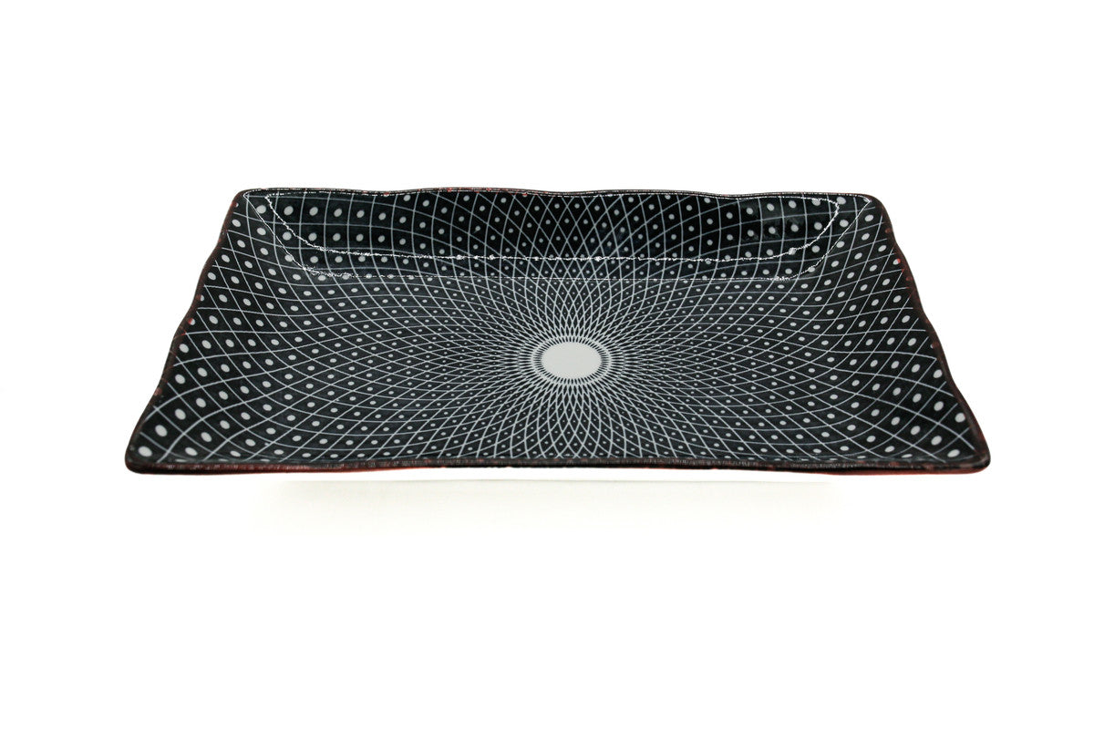 AKDC-Ceramic Tray 21X13Cm Black 057948