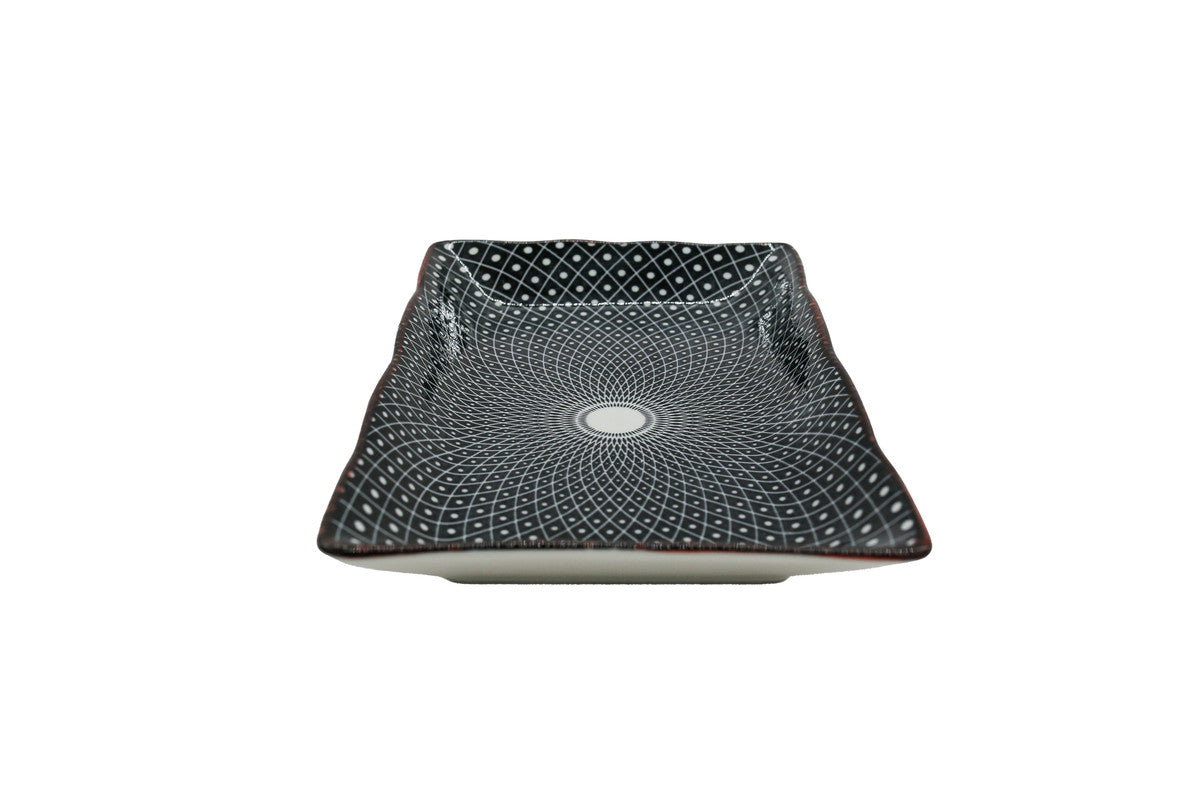 AKDC-Ceramic Tray 21X13Cm Black 057948