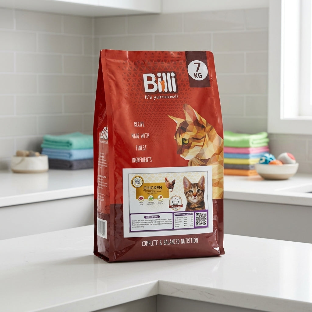 Billi Chicken Kitten Cat Food, Complete & Balanced Nutrition, 7 kg