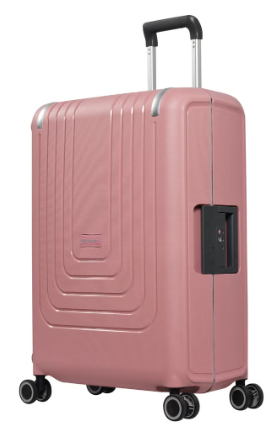 Eminent Vertica B0006 26-Inch Polypropylene Hard Case Lightweight Luggage with Double Spinner Wheels & TSA Lock – Pink