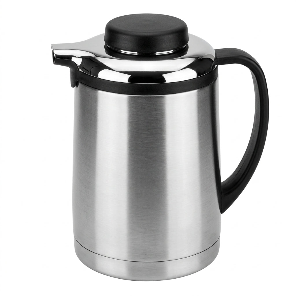Royalford Stainless Steel Vacuum Flask, 1 Litres, Silver and Black