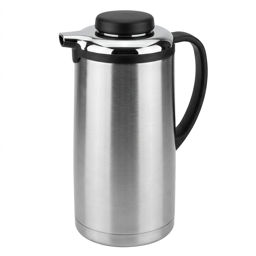 Royalford Stainless steel Vacuum Flask, 1.9 Litres, Silver and Black