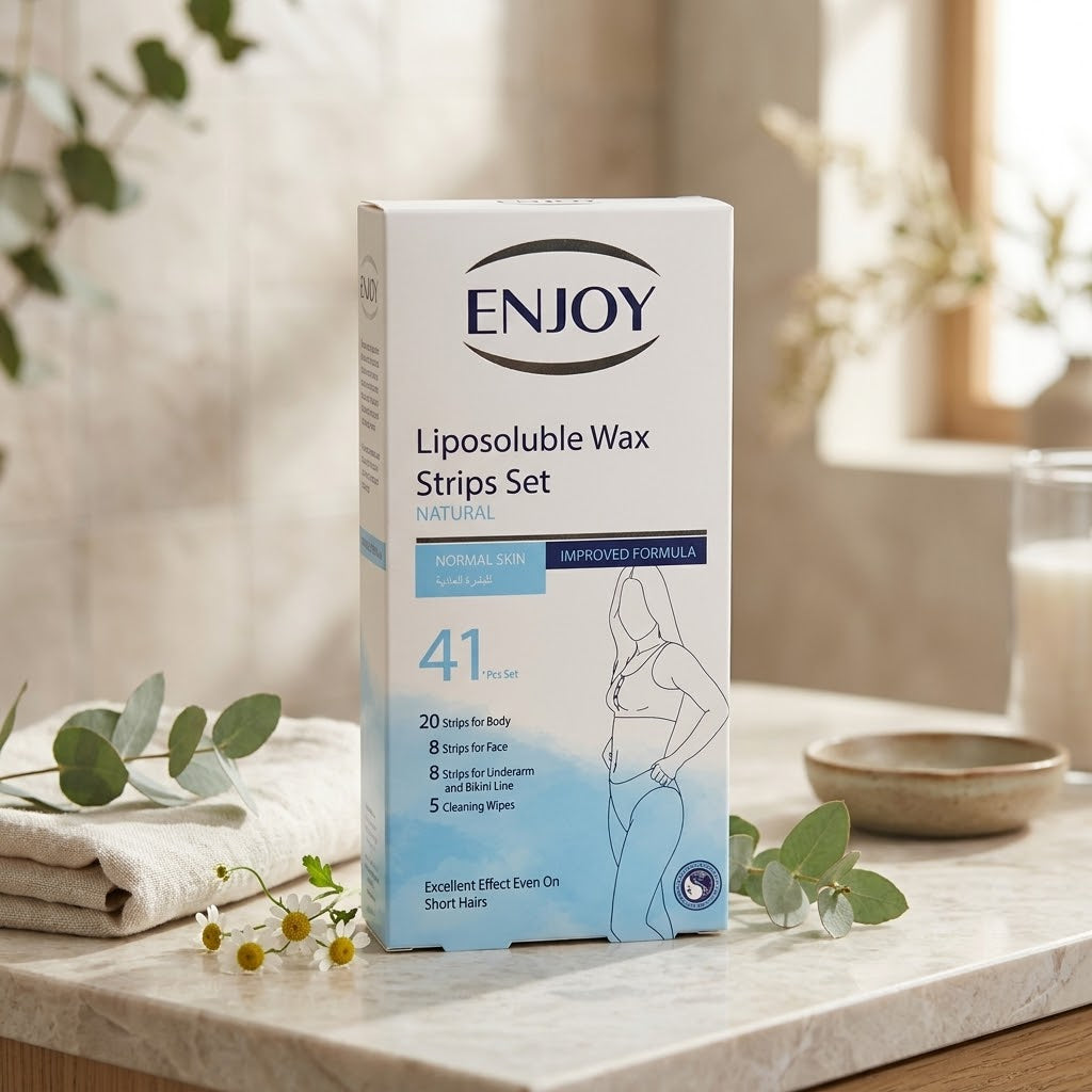 Enjoy Natural Liposoluble Wax Strips Set – 41-Piece
