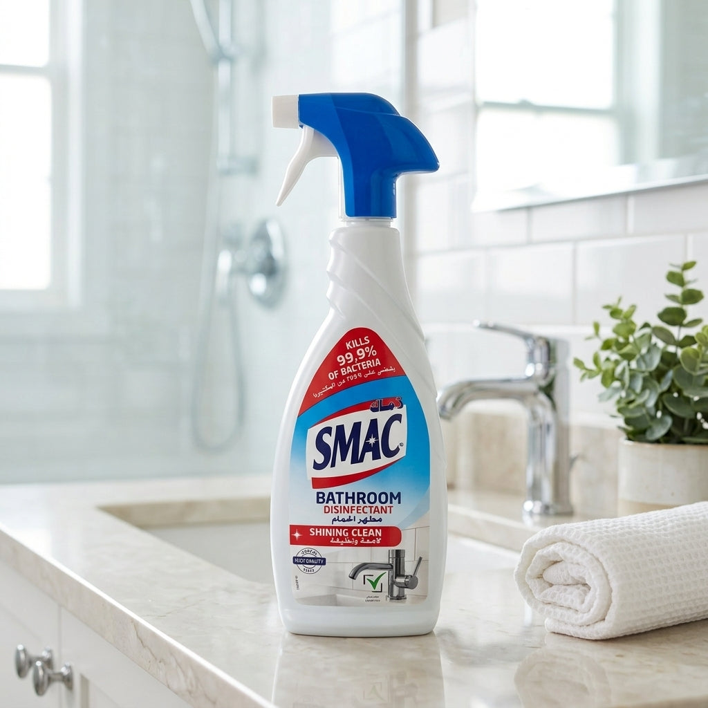 Smac Bathroom Disinfectant Spray – Shining Clean, 650 ml