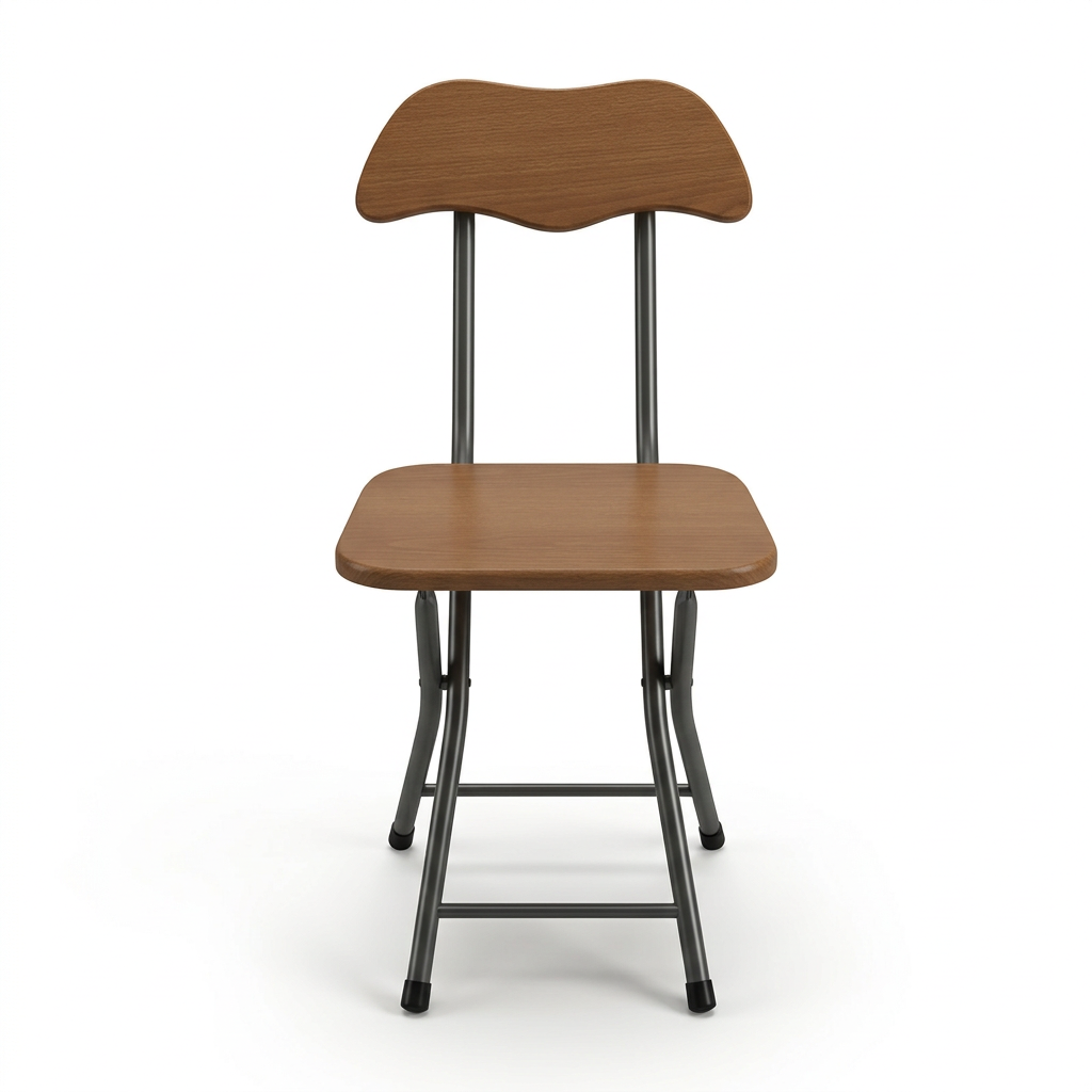 Wooden & Metal Folding Chair - 70×30cm