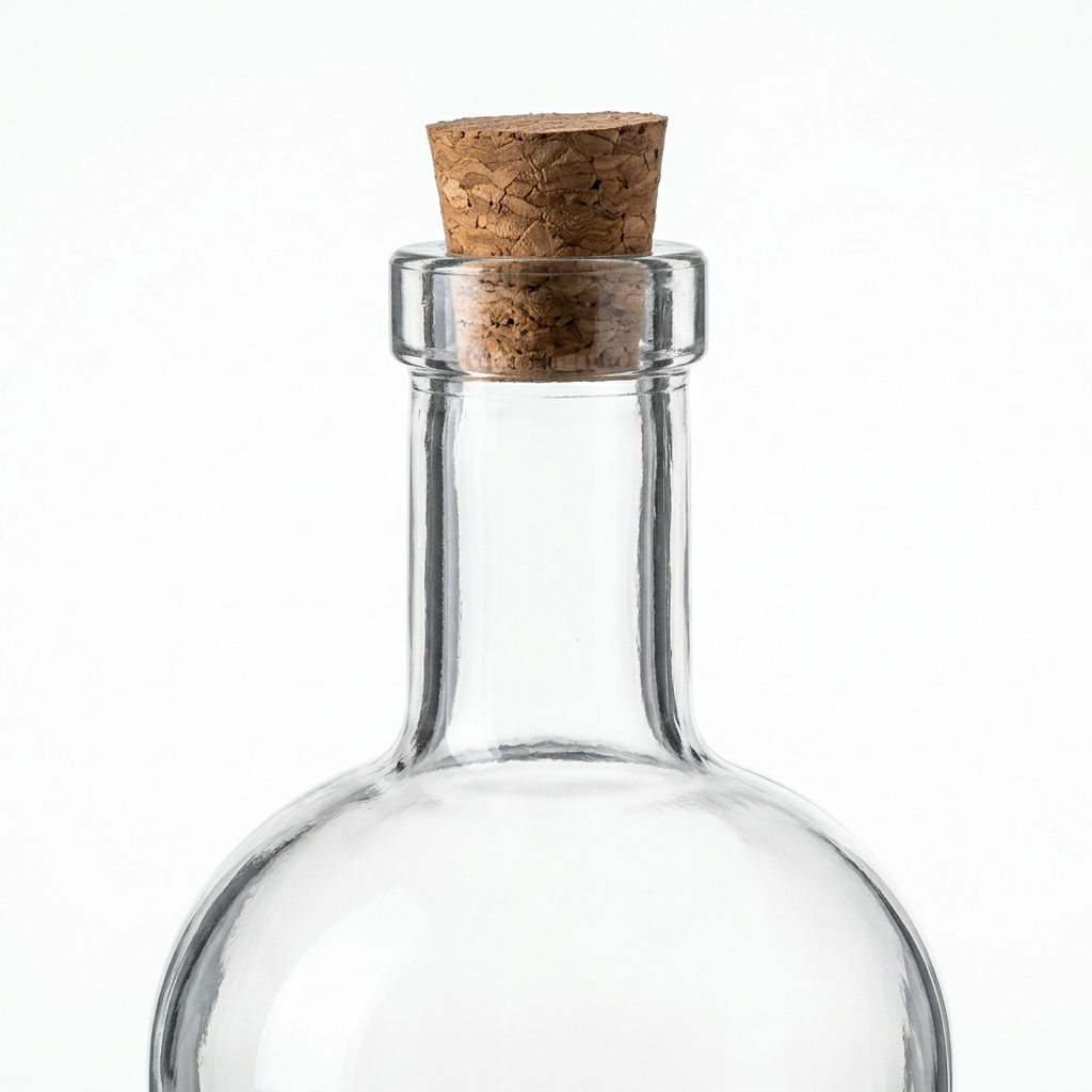 Yuniverse Glass Bottle with Cork Lid – 500ml