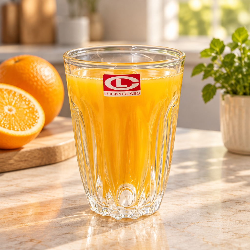 Luckyglass Lotus Glass Tumbler - 195ml