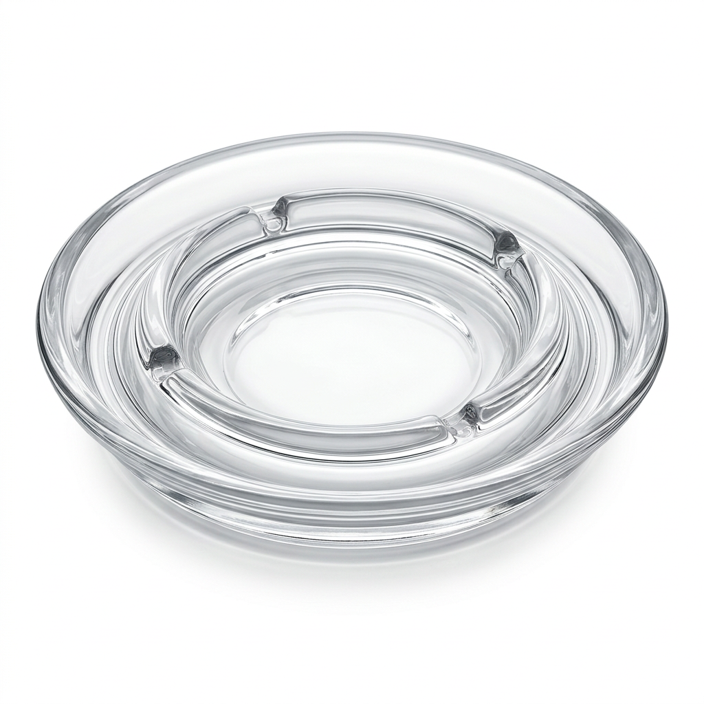 Blinkmax Round Glass Ashtray - 16cm