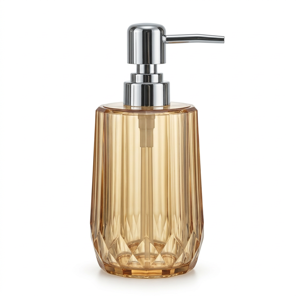 Acrylic Liquid Soap Dispenser Amber - 500ml