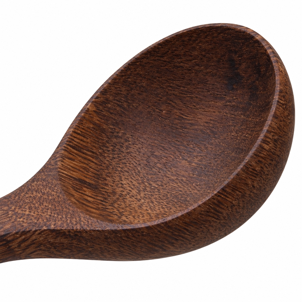 Wooden Soup Ladle Dark Brown - 28cm