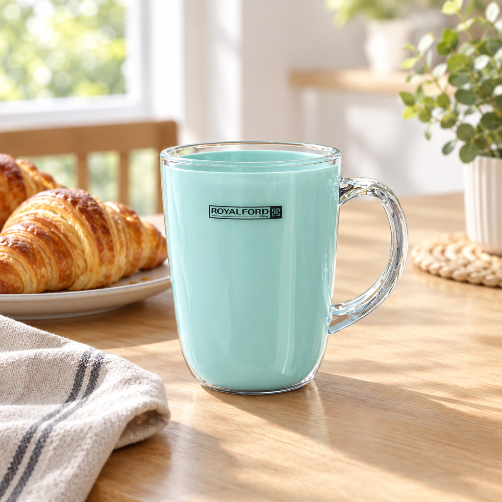 Royalford Melamine Mug Light Blue - 300ml