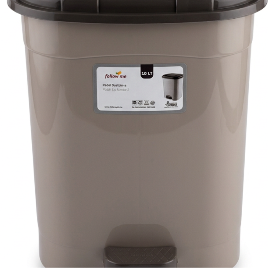 Follow Me Plastic Pedal Dustbin - 10 Litre
