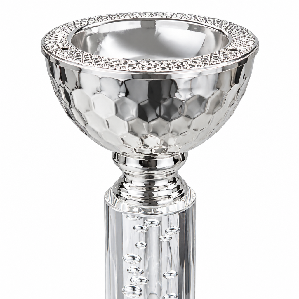 Acrylic Footed Metal Incense Burner - 20×8cm