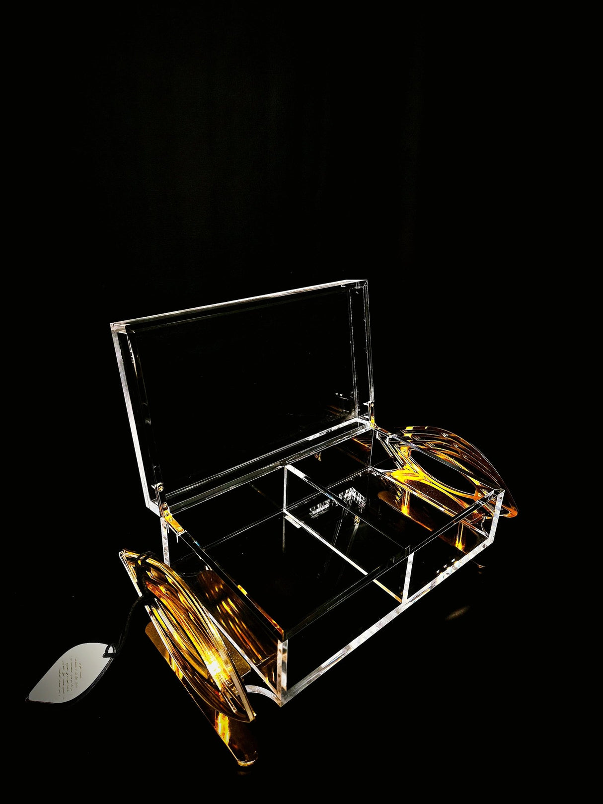 Acrylic 2 Section Candy Box With Golden Handle 26cm - Al Kabayel Discount CentreAcrylic 2 Section Candy Box With Golden Handle 26cmServing TraysAKDCAl Kabayel Discount Centre