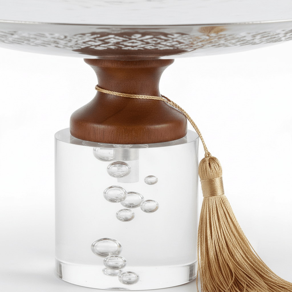 Acrylic Footed Silver & Brown Metal Candy Tray - 12 × 25 cm - Al Kabayel Discount CentreAcrylic Footed Silver & Brown Metal Candy Tray - 12 × 25 cmServing TraysAKDCAl Kabayel Discount Centre
