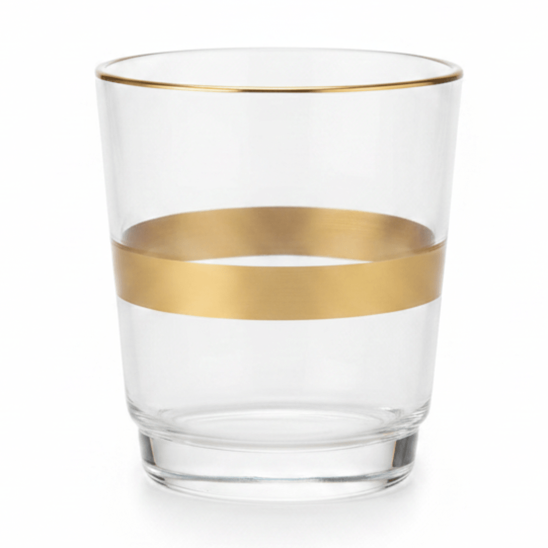 Acrylic Tumbler with Gold Band — 300ml | Premium Drinkware - Al Kabayel Discount CentreAcrylic Tumbler with Gold Band — 300ml | Premium DrinkwareTumblersAKDCAl Kabayel Discount Centre