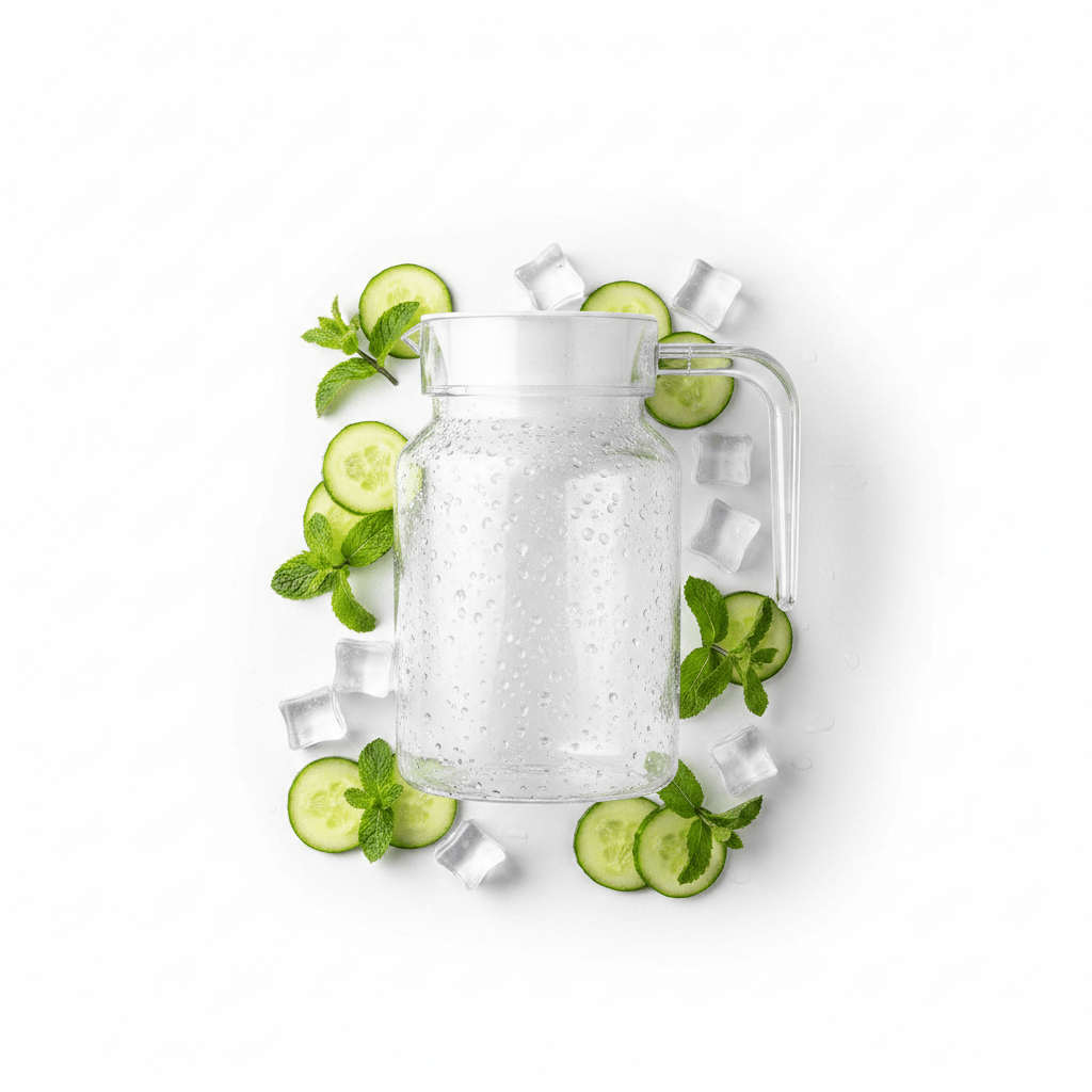 Acrylic Water Jug with White Lid – 16cm | Crystal Clear | BPA-Free - Al Kabayel Discount CentreAcrylic Water Jug with White Lid – 16cm | Crystal Clear | BPA-FreeJugsAKDCAl Kabayel Discount Centre
