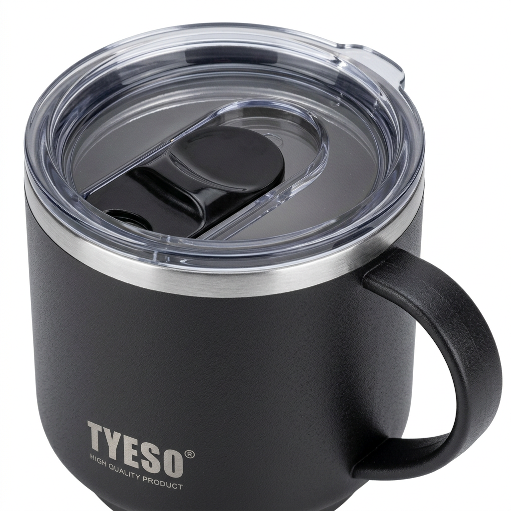 Tyeso Vacuum Mug Black - 330ml