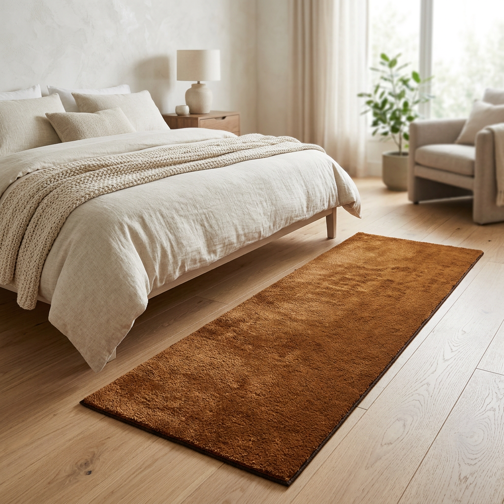 Fur Door Mat Brown – 60×150cm