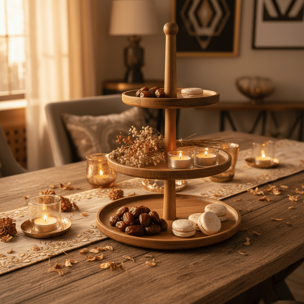 Afco Natural Bamboo Three - Tier Round Fruit Stand with Wooden Finish for Eco - Friendly Display – 40 cm - Al Kabayel Discount CentreAfco Natural Bamboo Three - Tier Round Fruit Stand with Wooden Finish for Eco - Friendly Display – 40 cmOrganizers & AccessoriesAFCOAl Kabayel Discount Centre