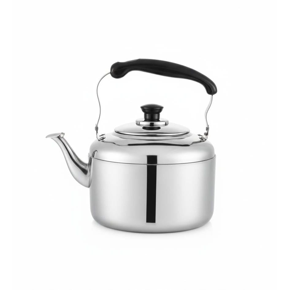 AFCO Premium Stainless Steel Whistling Kettle 2 Litre – Rust - Resistant Body, Ergonomic Grip, Whistle Spout for Safe Pouring, Perfect for Daily Tea & Coffee - Al Kabayel Discount CentreAFCO Premium Stainless Steel Whistling Kettle 2 Litre – Rust - Resistant Body, Ergonomic Grip, Whistle Spout for Safe Pouring, Perfect for Daily Tea & CoffeeTea/Coffee PotsAFCOAl Kabayel Discount Centre