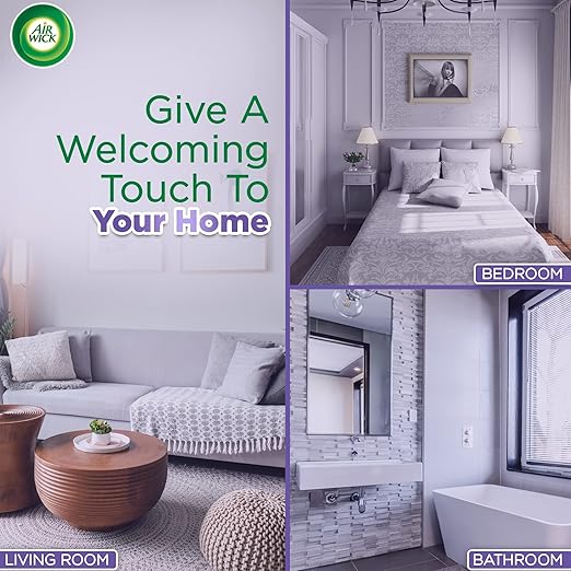 Air Wick Air Freshener Freshmatic Auto Spray Lavender & Chamomile Gadget and Refill, Eliminates Bad Odour like Cat Litter Smell, 250 ml (Pack of 2) - Al Kabayel Discount CenterAir Wick Air Freshener Freshmatic Auto Spray Lavender & Chamomile Gadget and Refill, Eliminates Bad Odour like Cat Litter Smell, 250 ml (Pack of 2)Home FragrancesAIR WICKAl Kabayel Discount Center