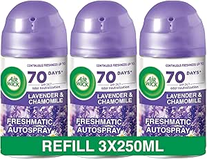 Air Wick Lavender Freshmatic Air Freshener Refill, Pack of 3 x 250ml - Al Kabayel Discount CentreAir Wick Lavender Freshmatic Air Freshener Refill, Pack of 3 x 250mlHome FragrancesAIR WICKAl Kabayel Discount Centre