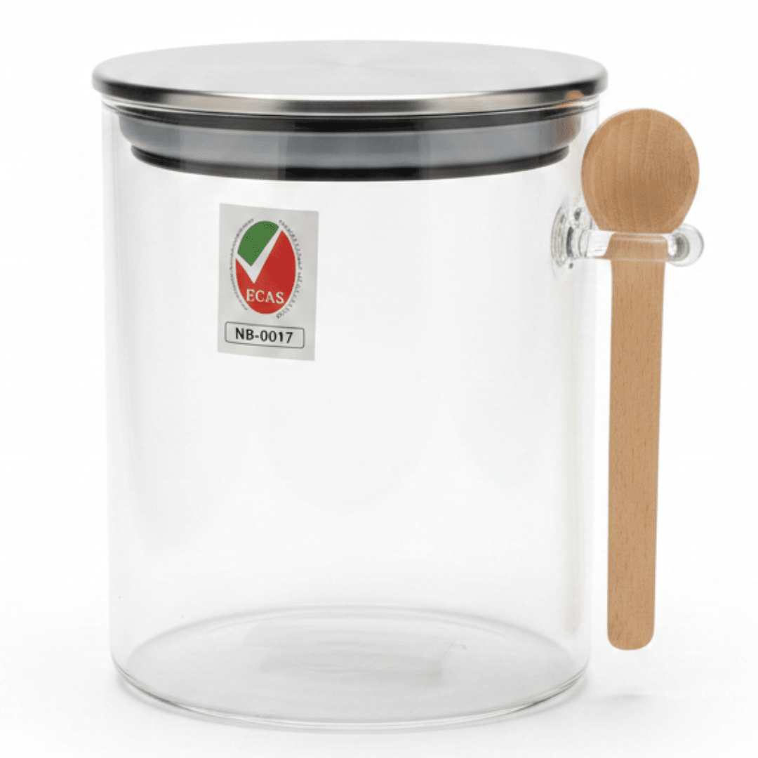 Airtight Clear Glass Storage Canister with Metal Lid – Kitchen Organization Jar (710 ml) - Al Kabayel Discount CentreAirtight Clear Glass Storage Canister with Metal Lid – Kitchen Organization Jar (710 ml)Jars & Food SaversAKDCAl Kabayel Discount Centre