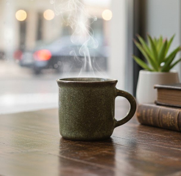 AKDC 100ml Celadon Ceramic Mug – Elegant Mini Cup for Tea, Coffee & Espresso - Al Kabayel Discount CentreAKDC 100ml Celadon Ceramic Mug – Elegant Mini Cup for Tea, Coffee & EspressoMugsAKDCAl Kabayel Discount Centre