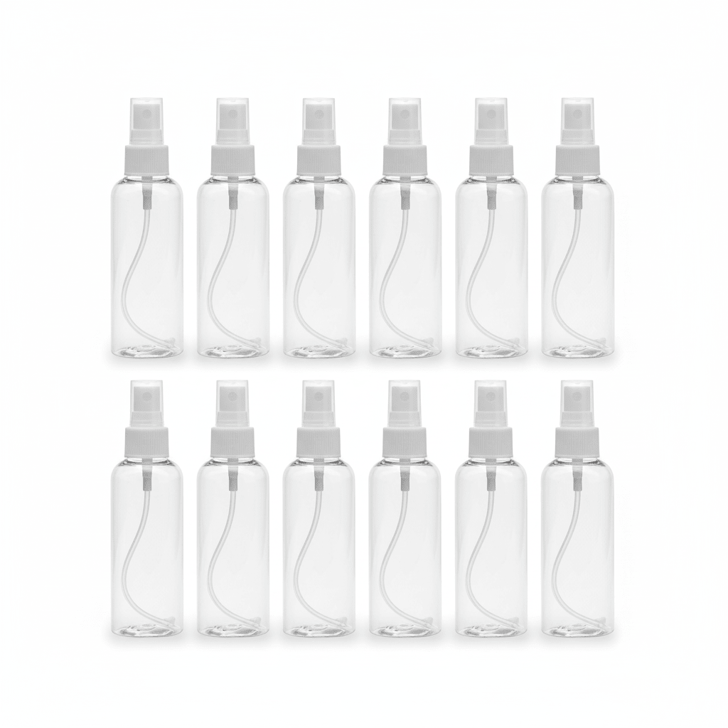 AKDC 12 - Piece 100ml Plastic Spray Bottle Set – Travel & Cleaning Use - Al Kabayel Discount CentreAKDC 12 - Piece 100ml Plastic Spray Bottle Set – Travel & Cleaning UseAKDCAl Kabayel Discount Centre