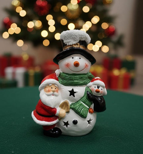 AKDC 12cm Snowman Figurine Christmas Décor – Adorable Holiday Ornament for Home, Desk & Table Decoration - Al Kabayel Discount CentreAKDC 12cm Snowman Figurine Christmas Décor – Adorable Holiday Ornament for Home, Desk & Table DecorationHome Décor AccentsAKDCAl Kabayel Discount Centre