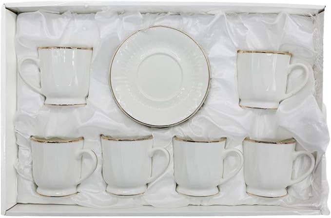 AKDC 12Pcs Cup And Saucer Set White ZD130 - Al Kabayel Discount CentreAKDC 12Pcs Cup And Saucer Set White ZD130Tea CupsAl Kabayel Discount CentreAl Kabayel Discount Centre