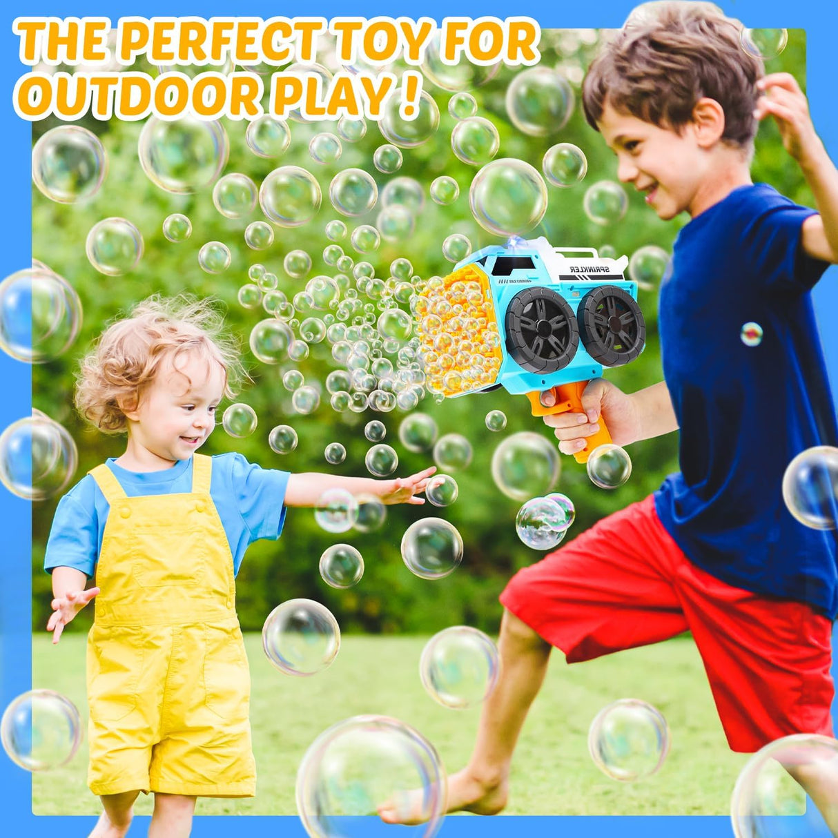 AKDC 139 Holes Battery Operated Powerful Sprinkler Bubble Car Gun, Cyan - Al Kabayel Discount CentreAKDC 139 Holes Battery Operated Powerful Sprinkler Bubble Car Gun, CyanBlaster & foam playAKDCAl Kabayel Discount Centre
