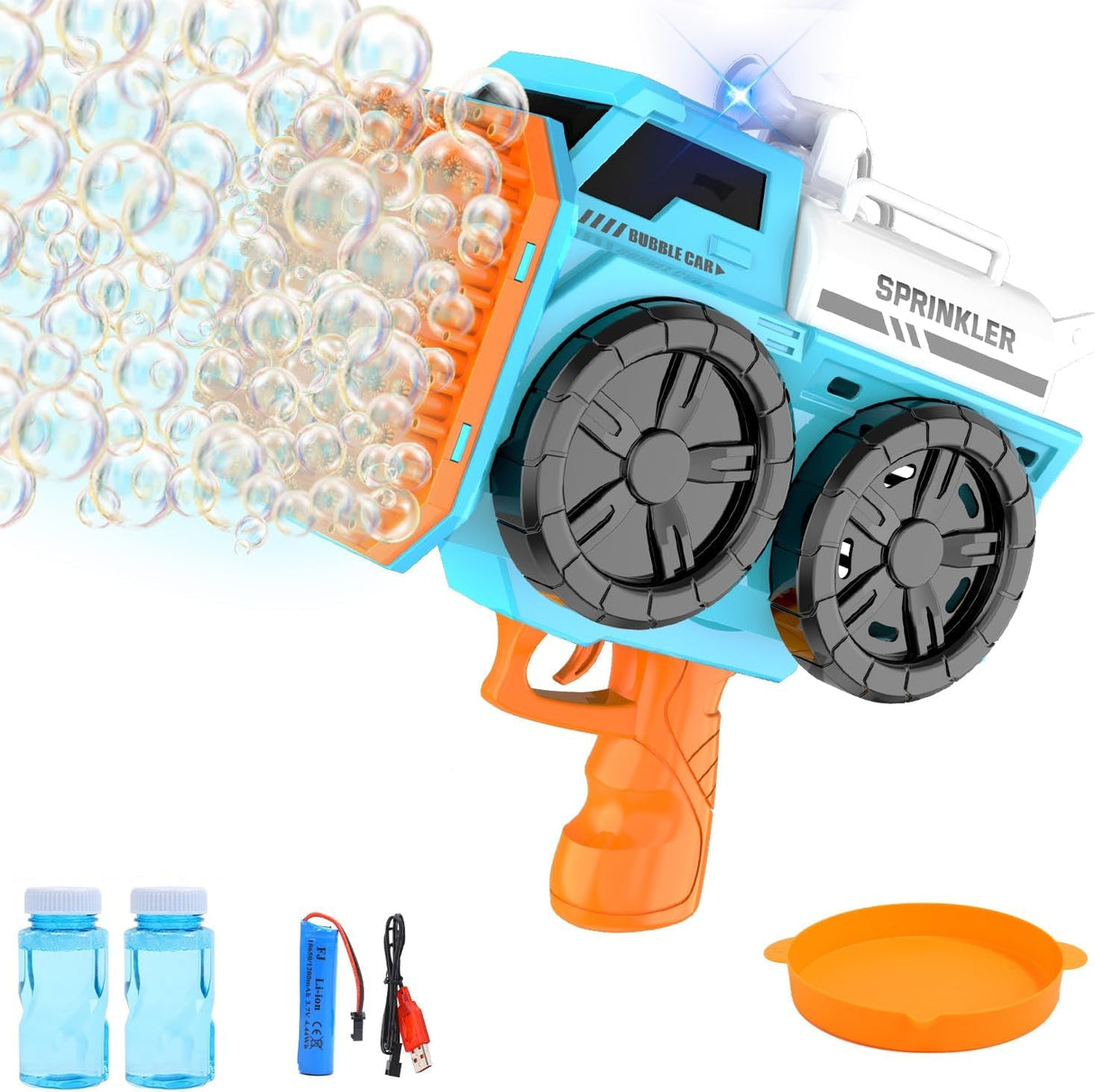 AKDC 139 Holes Battery Operated Powerful Sprinkler Bubble Car Gun, Cyan - Al Kabayel Discount CentreAKDC 139 Holes Battery Operated Powerful Sprinkler Bubble Car Gun, CyanBlaster & foam playAKDCAl Kabayel Discount Centre