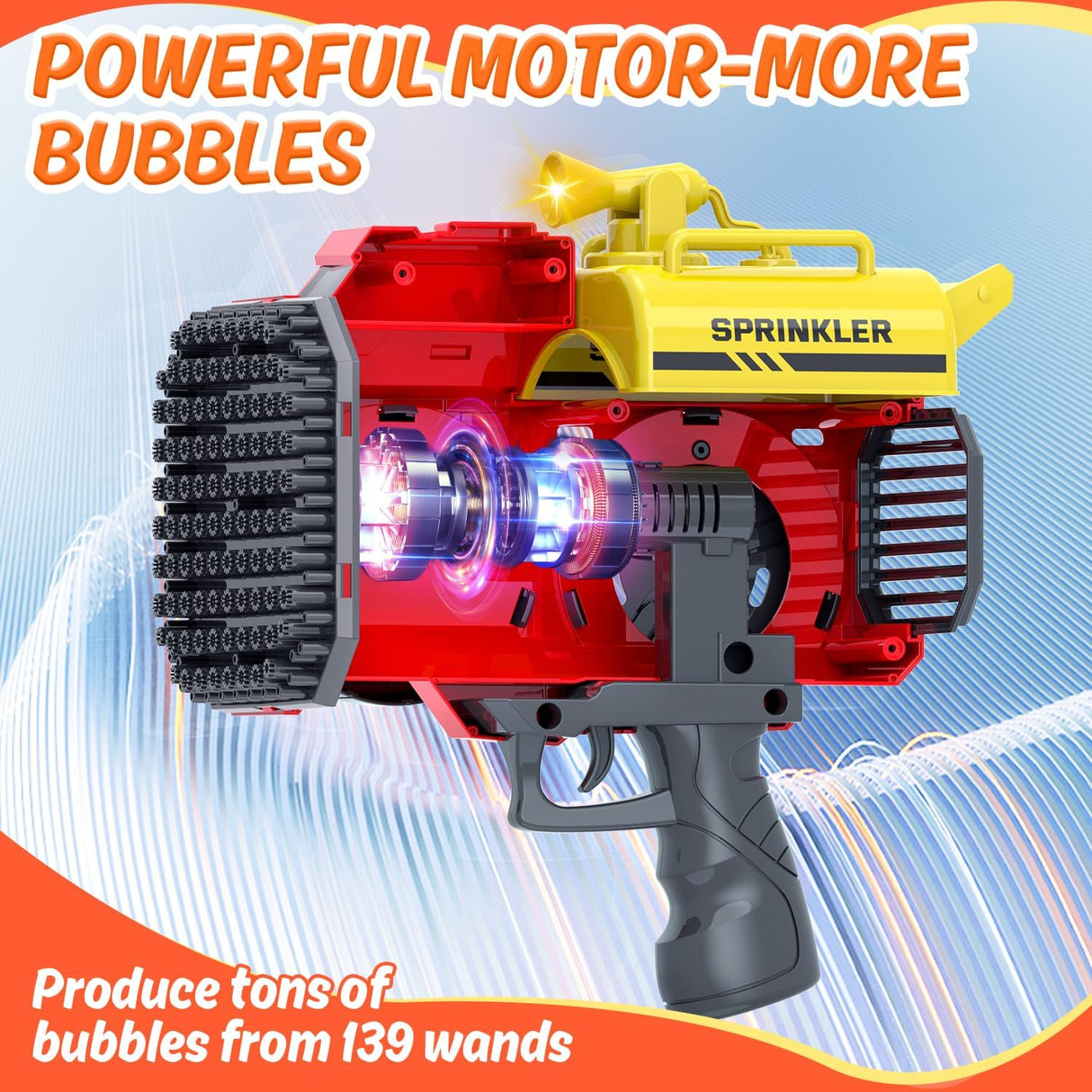 AKDC 139 Holes Battery Operated Powerful Sprinkler Bubble Car Gun, Red - Al Kabayel Discount CentreAKDC 139 Holes Battery Operated Powerful Sprinkler Bubble Car Gun, RedBlaster & foam playAKDCAl Kabayel Discount Centre
