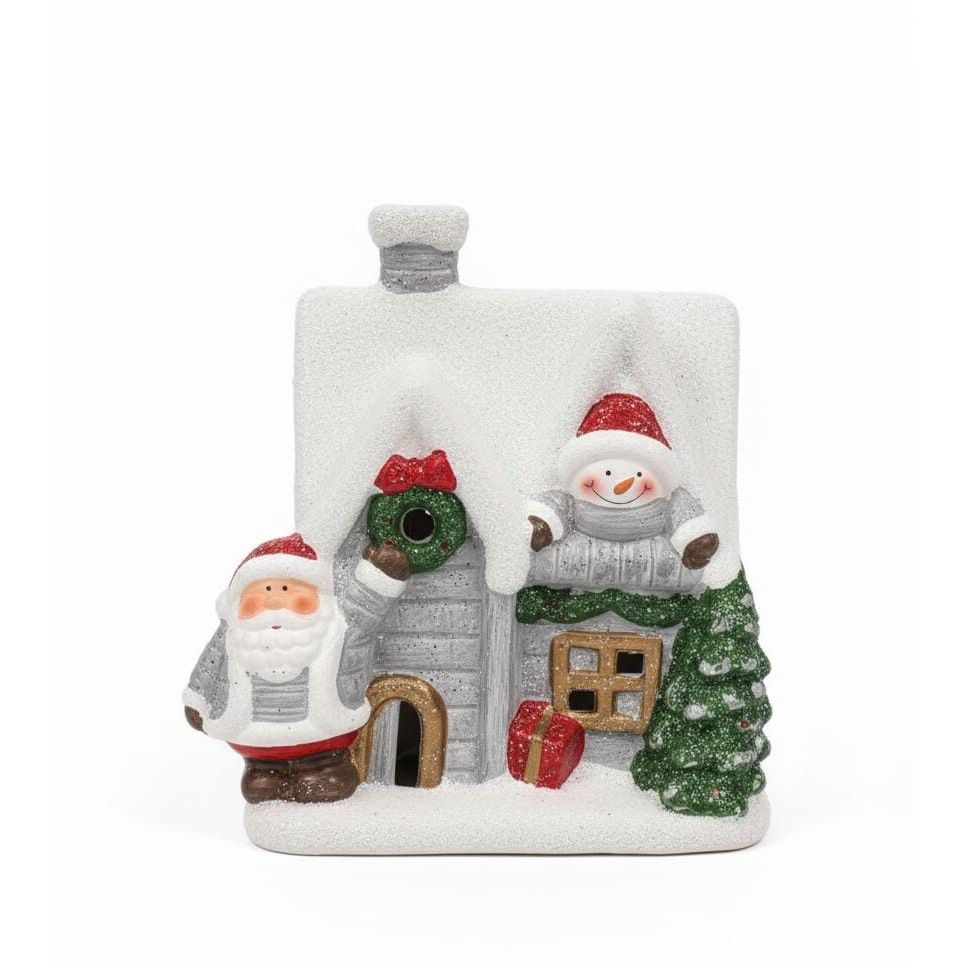 AKDC 14cm Christmas House with Santa Figurine – Festive Decorative Ornament for Home, Table & Mantel Décor - Al Kabayel Discount CentreAKDC 14cm Christmas House with Santa Figurine – Festive Decorative Ornament for Home, Table & Mantel DécorHome Décor AccentsAKDCAl Kabayel Discount Centre