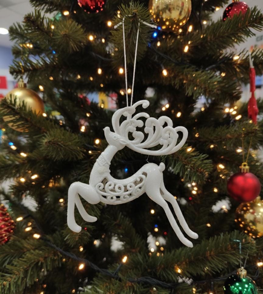 AKDC 15×19cm Hanging Deer Décor – Sparkling Glitter Christmas Ornament for Tree, Door & Holiday Decoration - Al Kabayel Discount CentreAKDC 15×19cm Hanging Deer Décor – Sparkling Glitter Christmas Ornament for Tree, Door & Holiday DecorationHome Décor AccentsAKDCAl Kabayel Discount Centre