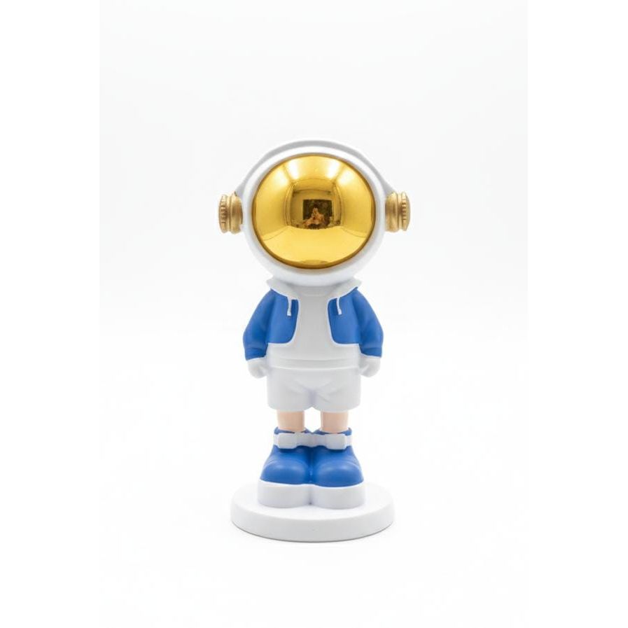 AKDC 16cm Ceramic Small Astronaut Standing Décor in White with Blue | Cute Space Explorer Figurine for Desk Display - Al Kabayel Discount CentreAKDC 16cm Ceramic Small Astronaut Standing Décor in White with Blue | Cute Space Explorer Figurine for Desk DisplayHome Décor AccentsAKDCAl Kabayel Discount Centre