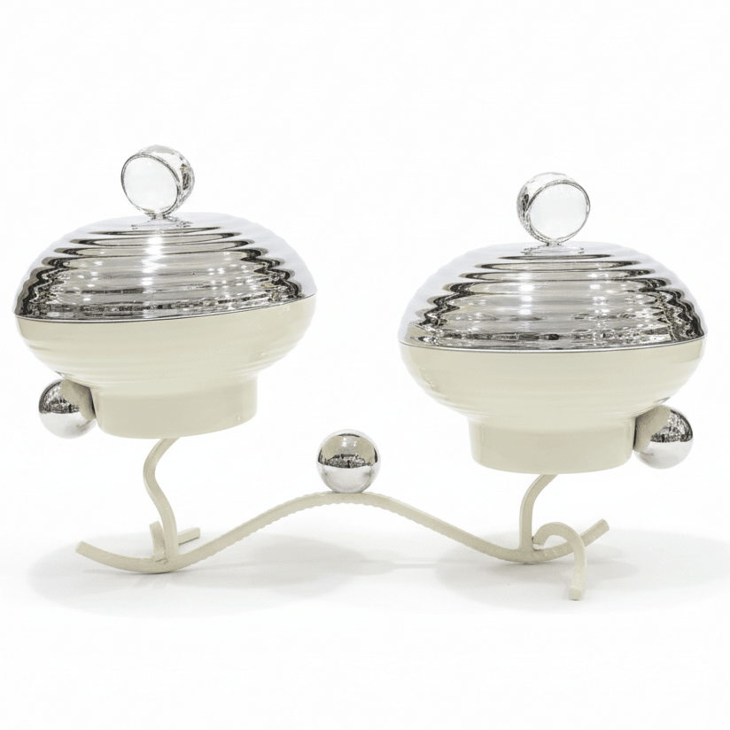 AKDC 2 - Piece Candy Bowl Set with Stand – Elegant Serving Display for Desserts Snacks & Table Decoration – 25x14 cm - Al Kabayel Discount CentreAKDC 2 - Piece Candy Bowl Set with Stand – Elegant Serving Display for Desserts Snacks & Table Decoration – 25x14 cmBowlsAKDCAl Kabayel Discount Centre