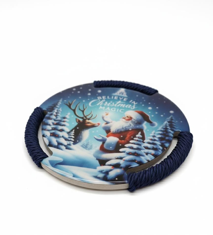 AKDC 20cm Blue Christmas Theme Cork Coaster Set | Holiday Table Décor & Drink Protection - Al Kabayel Discount CentreAKDC 20cm Blue Christmas Theme Cork Coaster Set | Holiday Table Décor & Drink ProtectionHome Décor AccentsAKDCAl Kabayel Discount Centre