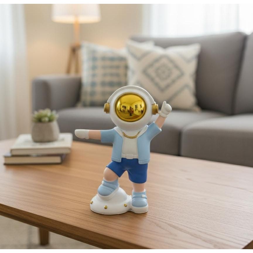 AKDC 21cm Ceramic Astronaut Figurine in White with Blue Accents | Modern Space - Themed Home & Office Décor - Al Kabayel Discount CentreAKDC 21cm Ceramic Astronaut Figurine in White with Blue Accents | Modern Space - Themed Home & Office DécorHome Décor AccentsAKDCAl Kabayel Discount Centre