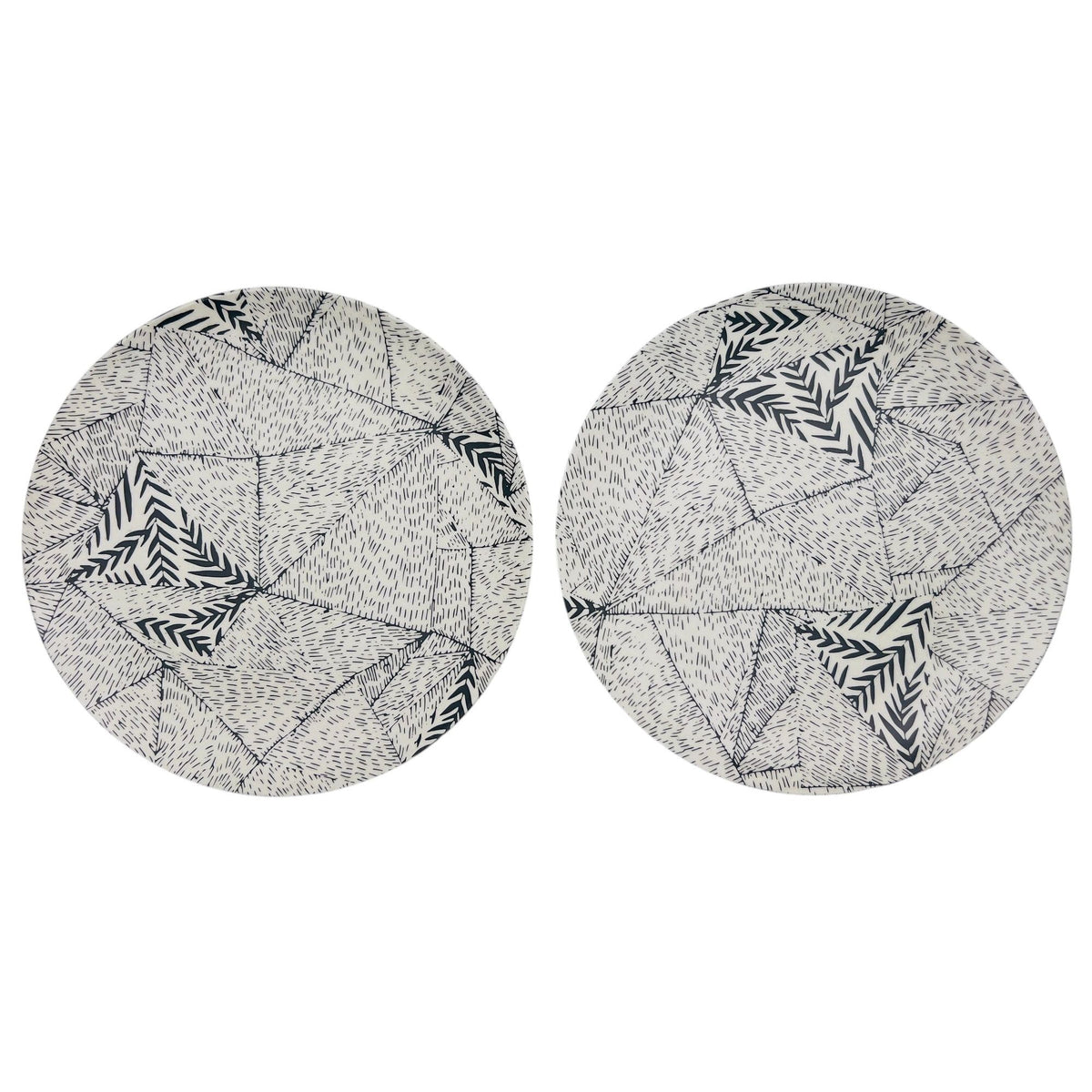 AKDC 2pcs Round Bamboo Fibre Plate 24.5cm, Black/White - Al Kabayel Discount CentreAKDC 2pcs Round Bamboo Fibre Plate 24.5cm, Black/WhitePlatesAKDCAl Kabayel Discount Centre