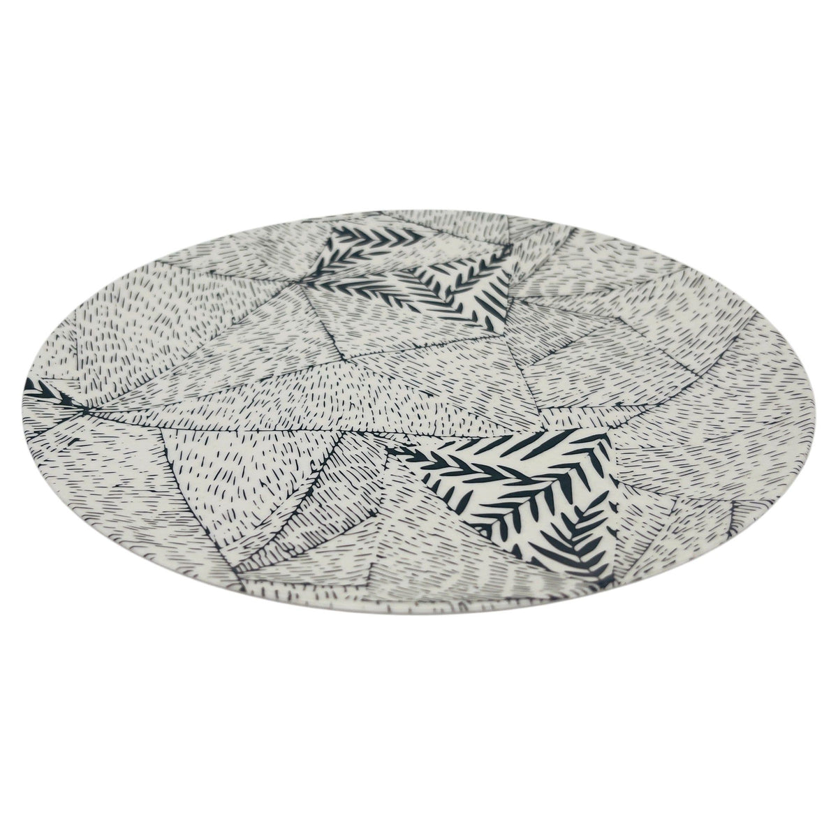 AKDC 2pcs Round Bamboo Fibre Plate 24.5cm, Black/White - Al Kabayel Discount CentreAKDC 2pcs Round Bamboo Fibre Plate 24.5cm, Black/WhitePlatesAKDCAl Kabayel Discount Centre